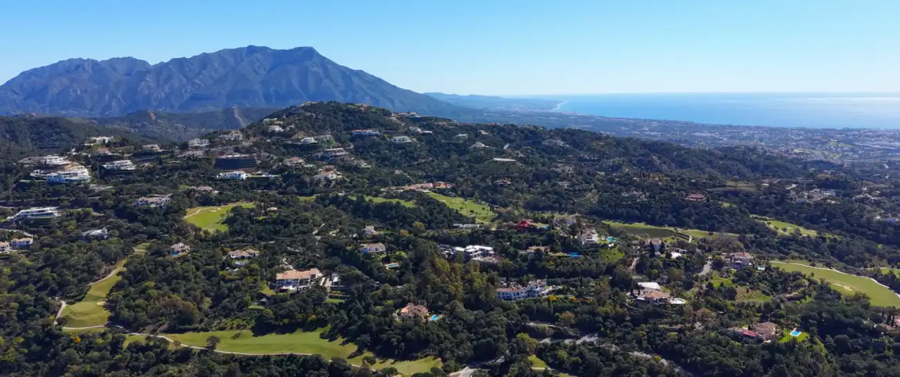 La Zagaleta views over Marbella and the Mediterranean